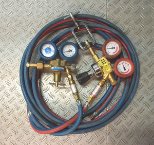 Buy second hand - Oxyfuel twin hose 6m with pressure reducer ~ Oxyfuel