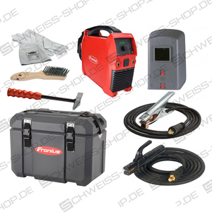 Fronius - Ignis 150 E-Hand Set /EF Equipo de soldadura MMA, cable de masa 16mm² 3m, portaelectrodos 16mm² 4m, (todo en maletín 60) | Fronius
