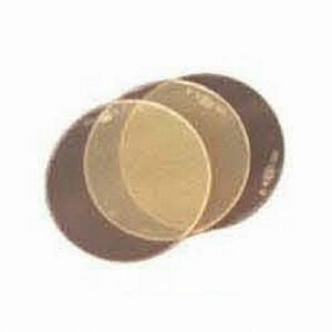 Aulektro lenses, gold mirrored, round, protection levels DIN A 11, Ø 50 mm | Protective glasses