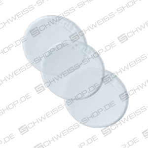 Spectacle lenses, DIN EN 166/169, round, colourless, Ø 50 mm ~ Protective glasses