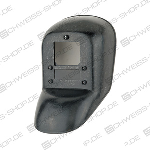 Hand sign made of black plastic with inlaid glass fibre fabric, with clear view mechanism, flame retardant, UV-resistant ~ Protective shields