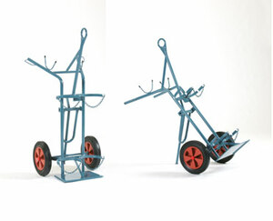 Stahlflaschenwagen F 2 für Kranaufhängung, zum Transport beladener Stahlflaschenwagen ~ Flaschenwagen
