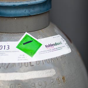 Dióxido de carbono sin TR ( gas refrigerante para congelador -40°C ), 10 kg (botella de acero) | Botellas, nuevas, llenas