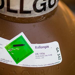 Gas para globos ( helio ), 20 litros (bombona de acero) | Botellas, nuevas, llenas