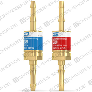 WITT E460 safety devices for reliable protection against dangerous vapour return and flame transmission ~ Safety elements