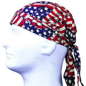 Doo-rag 23-3604 USA Flag - One Size Only ~ Caps &amp; Hoods