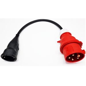CEE- Adapterkabel CEE 400V / 16A - Schuko Kupplung 230V / 16A | CEE-Installation / Adapter