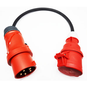 CEE adapter cable CEE 400V / 32A - CEE 400V / 16A ~ CEE installation / adapter