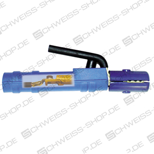 Elektrodenhalter, RIMAG - Export, mit Rundrohr-Handgriff, Kabelschuhanschluß, Isolierschalen aus Gewebeschnitzel ~ Masse + Elektrodenh.
