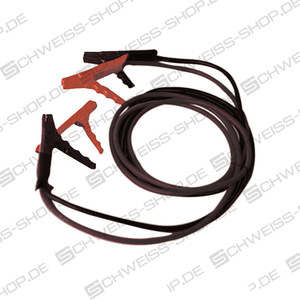 Cable de conexión para baterías, de H01N2-D, totalmente montado, terminal negro/rojo, 16 mm2 3,0 m de longitud con H 200 | Tierra + electrodo h.