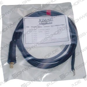 Cable de soldadura H 01 N2, preensamblado, cable de soldadura muy flexible, longitud 5 m, ensamblado con enchufe y terminal de cable ~ Cable de soldadura H01N2-D
