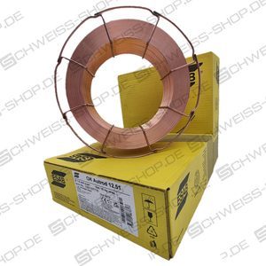 Esab OK Autrod 12.51 Ø1.0 mm - Hilo de soldar SG2 aceros no aleados y de baja aleación Bobina de cesto B300 (D = 300mm) PU = 18 kg | SG2