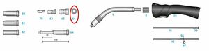 Insulating washer, wearing part for various MIG / MAG torches ~ MIG / MAG torch wear parts