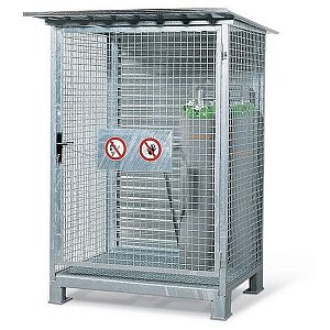 Armoire pour bouteilles de gaz GS 155 avec groupe au sol ~ Stockage de bouteilles de gaz - Conteneurs