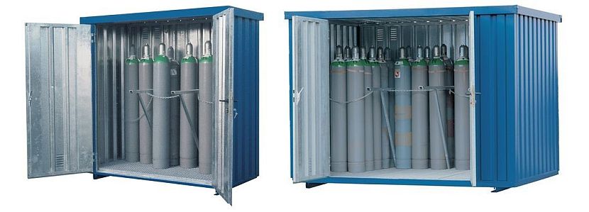 Gas Cylinder Storage, Open Air Gas Cylinder Storage Containers