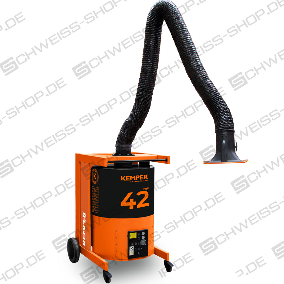 Kemper - MaxiFil - sistema de aspiración móvil con filtro desechable, (2m, 3m, 4m brazo) manguera versión 400 V, (2m, 3m, 4m brazo) tubería versión 400 V | Sistemas móviles