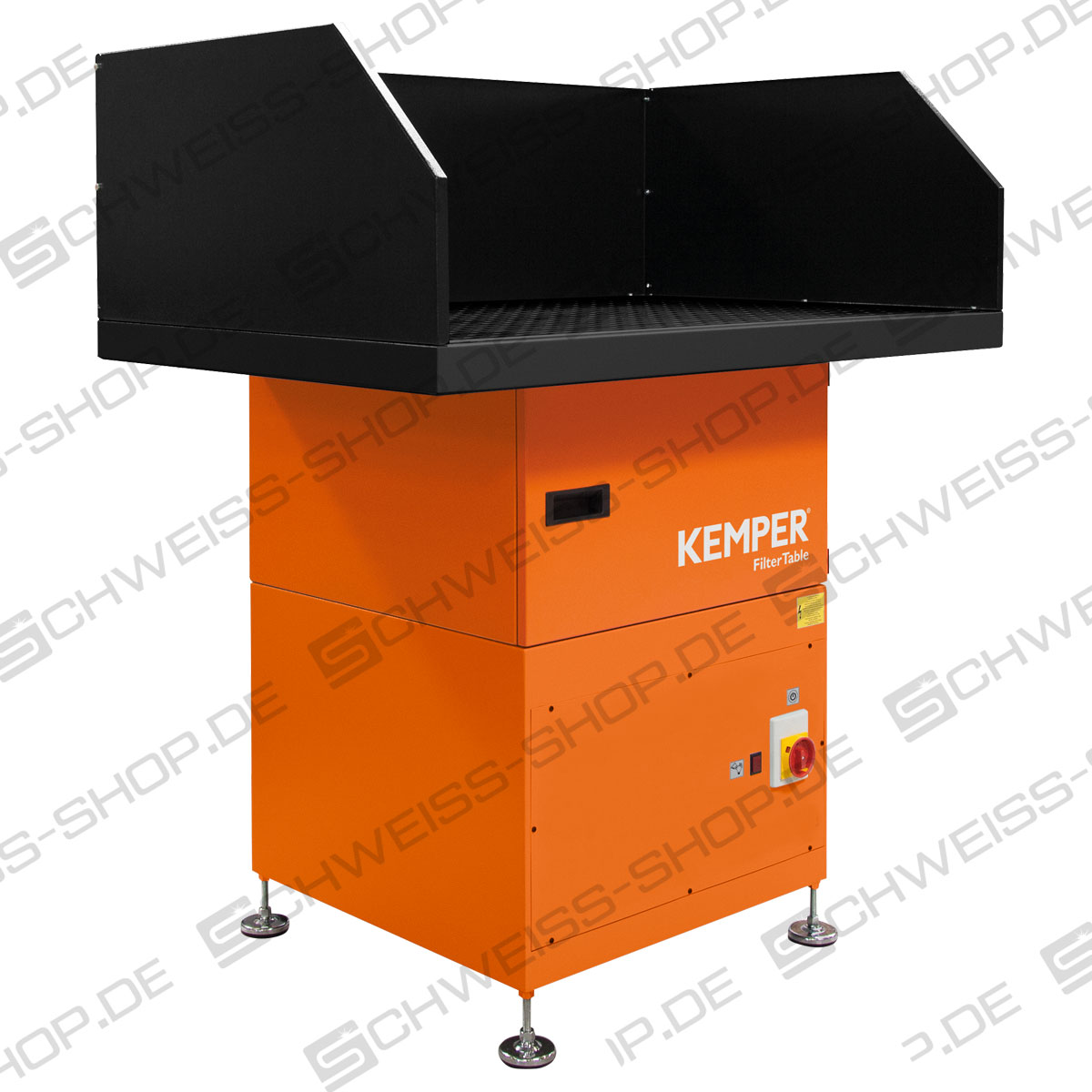 Kemper - Mesa filtrante - Sistemas de aspiración estacionarios y centralizados con filtro desechable, mesa filtrante, cartucho filtrante de carbón activo (opcional) | Sistemas Estacionarios y Centrales