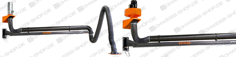 Kit de extracción Eco 2 articulaciones - sistemas de extracción fijos y centrales sin filtro | Sistemas Estacionarios y Centrales