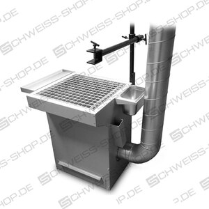 Kemper - Mesa de formación con dispositivo de soldadura de posición forzada, dimensiones (ancho x alto x fondo)600 x 580 x 850 mm | Mesas de corte por aspiración