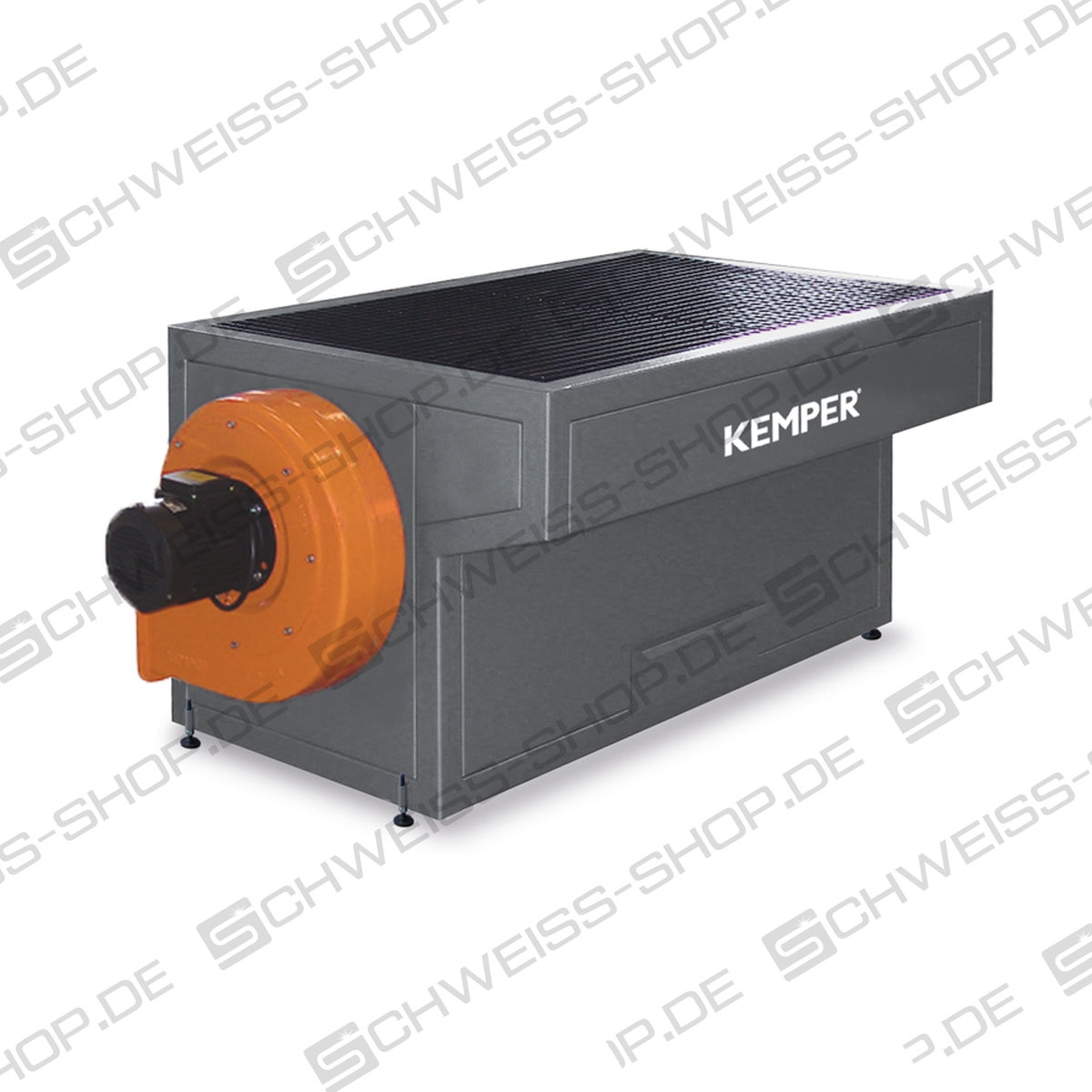 Kemper - Mesa de soldadura con ventilador - Mesas de extracción y mesas de corte, Mesa de soldadura manual maciza con ventilador y cajón de escoria integrado | Mesas de corte por aspiración