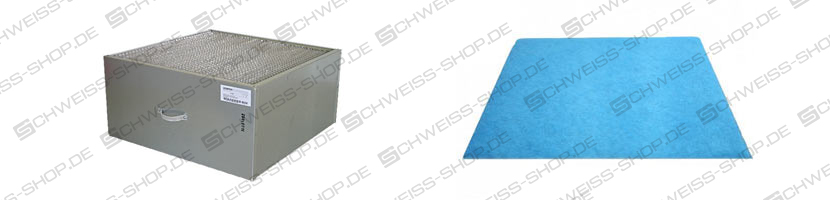 Kemper - Filtres de rechange pour filtres de fumées de soudure, filtres principaux, tapis de préfiltration (set de 10) | Filtre de rechange Kemper