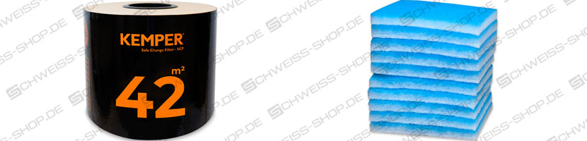 Kemper - Filtro di ricambio per MaxiFil, filtro di ricambio 42 m², tappetini pre-filtro per il raffreddamento del motore (set di 10) | Filtro di ricambio Kemper