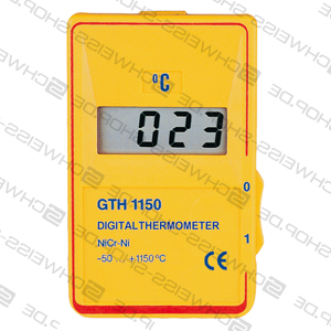 Digital-Sekundenhermometer, Typ GTH 1150, Auflösung 1 °C, Messbereich: -50 °C bis +1150 °C, 2poliger Flachstecker ~ Messtechnik