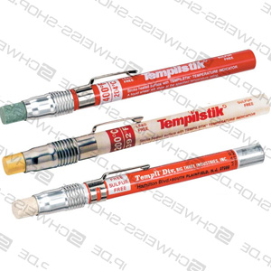 Tempilstik, temperaturanzeigender Stift mit kalibriertem Schmelzpunkt, die Tempstik - Markierung schmilzt ~ Messtechnik