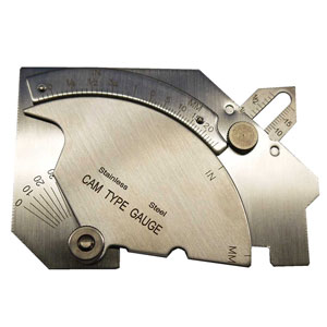 JA 90000099 | Universal-Schweißnahtlehre aus Edelstahl; misst unter anderem die folgenden Aspekte von Schweißnähten | 166MTK0223 Universal-Schweißnahtlehre aus Edelstahl; misst unter anderem die folgenden Aspekte von Schweißnähten | Messtechnik