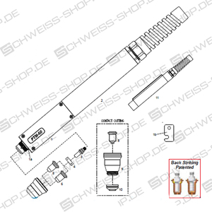 Maschinenbrenner, 6 m coaxial cable, passend für WTL/ Cemont/ Helvi/ Sincosald/ CEA - PT60 / PTM60 ~ PT60 / PTM60