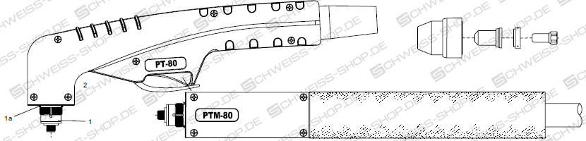 Düsen, passend für WTL/ Cemont/ Helvi/ Sincosald/ CEA - PT80 / PTM80 ~ PT80 / PTM80