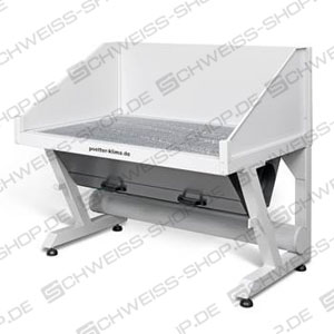Pötter-Klima - PK-IAT-U Underfloor extraction tables with folding side walls, alternative to standard extraction tables, extraction table ~ Suction tables