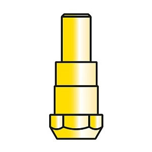 Nozzle sticks suitable for Holch Plus 24/240 brass for current nozzle M6 the Mig/Mag shielding gas welding torch ~ Wear parts MHS 24