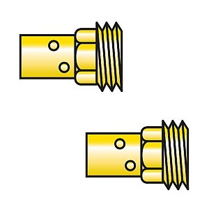 Nozzle sticks suitable for Holch SC Plus 400/401/411 and QR Plus 500/501/511 Brass for current nozzles M8 the Mig/Mag shielding gas welding torch ~ Wear parts MHS 401-18-D / 501-18-D