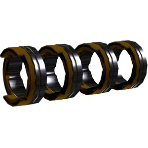 EWM 092-002770-00024 | Set di rulli di guida EWM - 4 rulli, marrone 2,4 mm, scanalatura a V per acciaio, acciaio inox e saldatura | 1945EAR0007 Set di rulli di guida EWM - 4 rulli, marrone 2,4 mm, scanalatura a V per acciaio, acciaio inox e saldatura | Rulli di trasmissione