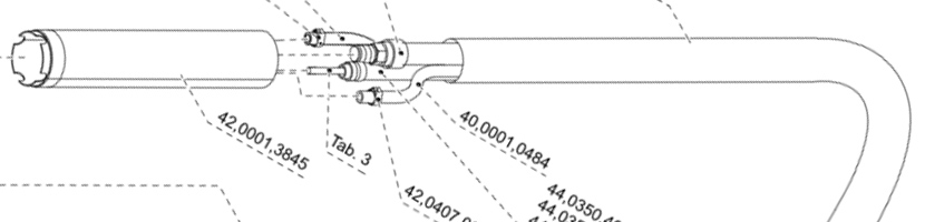 Fronius Multilock Schlauchpakete, MHP 700d (M) Maschinenbrenner, (ML) Multilock, (W) wassergekühlt, F Anschluss ~ Maschinen Brenner