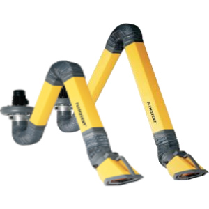Plymovent - Bras d'aspiration et grues - Bras d'aspiration flexible Flex-3/4 avec hotte pivotante RotaHood, clapet de régulation et système de pesée EasyLift. ~ Bras d'aspiration / Grues