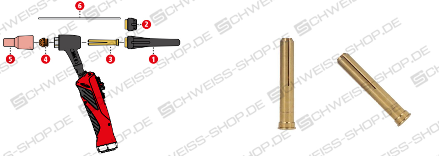 Fronius ~ Fronius TTB 260A / TTB 500A Wear parts - Clamping sleeve 1.6/ ø11.5 x 56 - 6.4/ ø11.5 x 56 (item 3 on the detailed view) ~ 2019THP0015 - Fig. may deviate Fronius TTB 260A / TTB 500A Wear parts - Clamping sleeve 1.6/ ø11.5 x 56 - 6.4/ ø11.5 x 56 (item 3 on the detailed view) ~ THP 260i / TTB 260