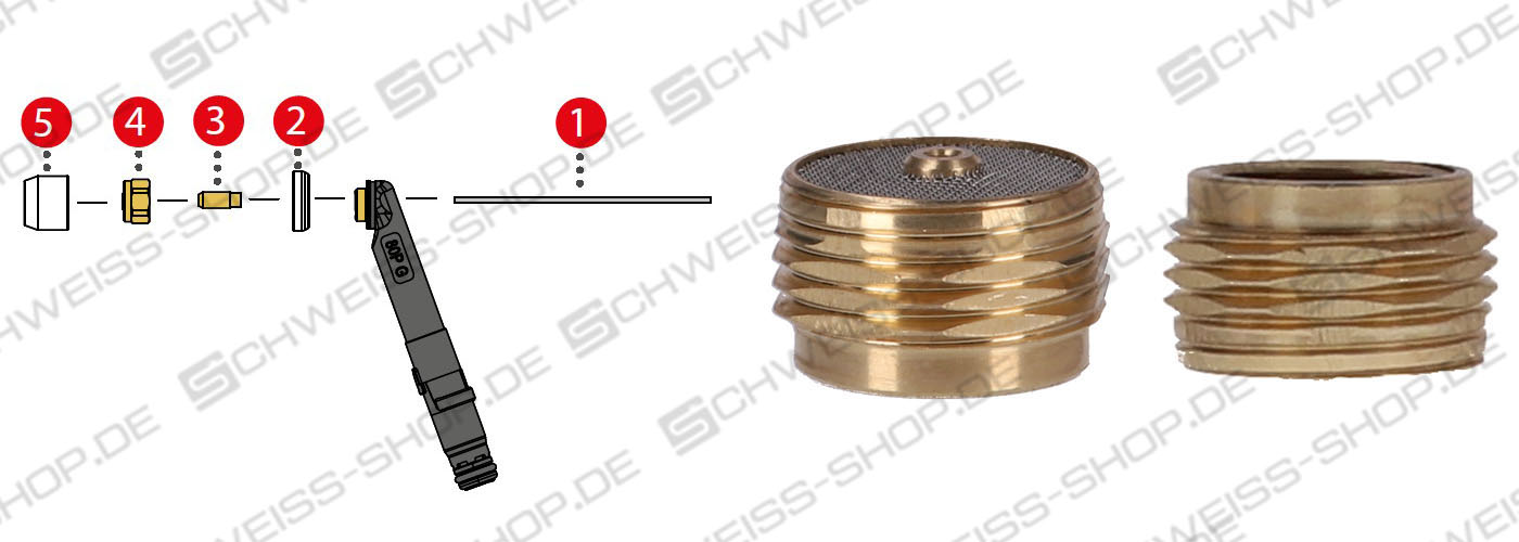 Fronius ~ Fronius TTB 80P wearing parts - MS gas lens ø1.0 TTHW ø25 - M gas lens ø3.2 TTHW ø25 cpl. (item 4 on the detailed view) ~ 2020THP0018 - Fig. may deviate Fronius TTB 80P wearing parts - MS gas lens ø1.0 TTHW ø25 - M gas lens ø3.2 TTHW ø25 cpl. (item 4 on the detailed view) ~ THP 120 / TTB 80