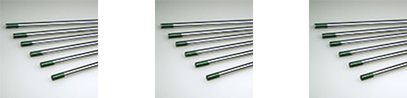Tungsten electrodes, W - green, length 175 mm, ground surface, quality according to EN 26 848 ~ THP 120 / TTB 80