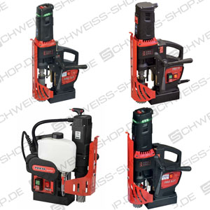 Promotech - Magnet and tapping drills, masters up to 20 holes in 20 mm thick plates with a 10.0 Ah battery pack ~ Magnetic drill &amp; hole punch