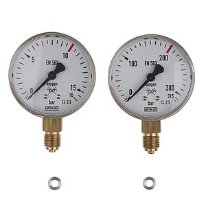 Kayser Manometer nach EN 562, Durchmesser 63mm, Anschluß G1/4 ~ Druckminderer Zubehör