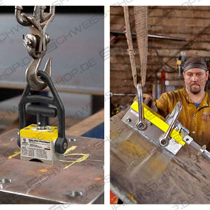 Magswitch, MLAY 600 - these lifting magnets are lightweight, have a small profl and one or two rotating hook(s) ~ Lifting technology