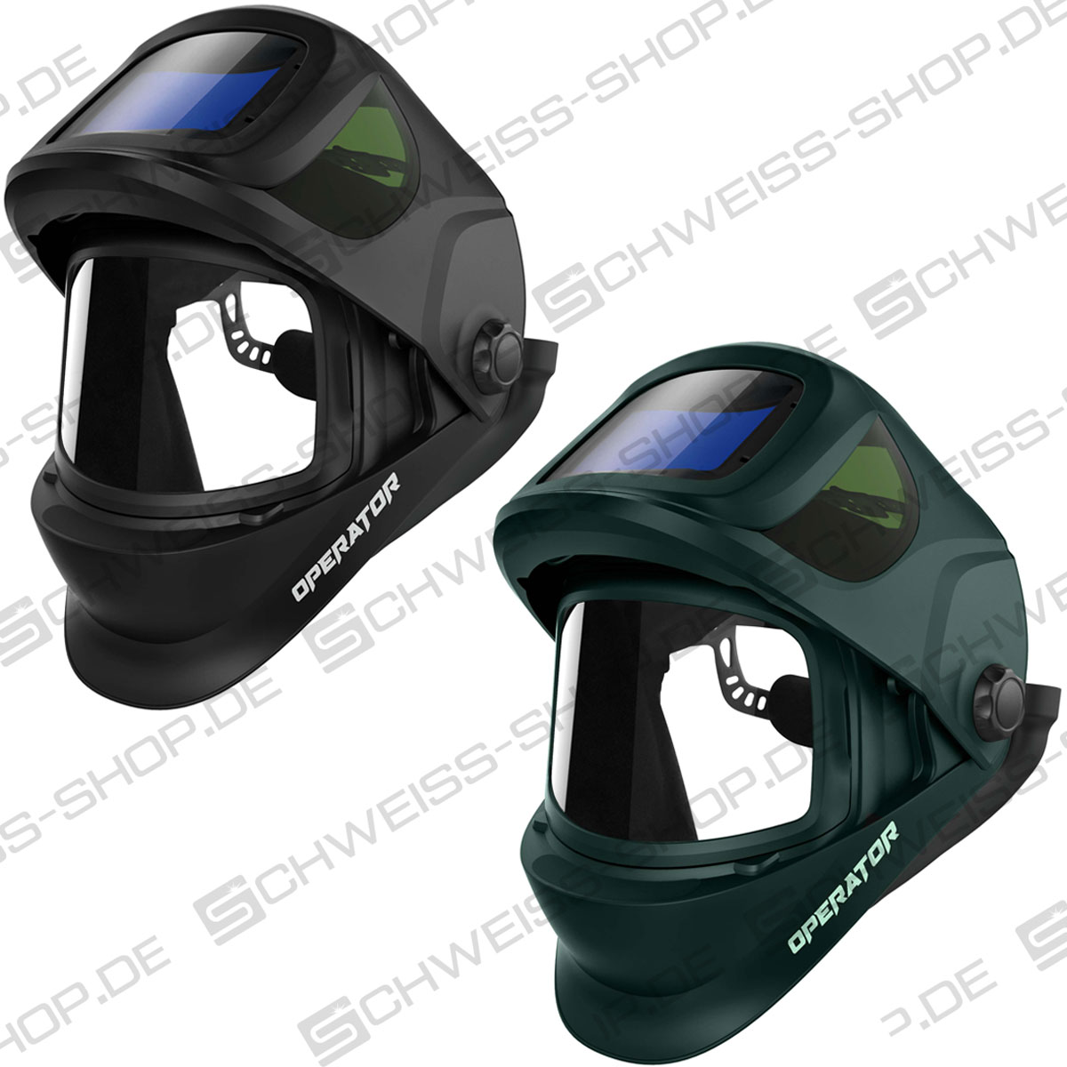 Migatronic | Caschi da saldatura ribaltabili Operator STD (Midnight Black e Nordic Pine) | 2133AHM0032 Caschi da saldatura ribaltabili Operator STD (Midnight Black e Nordic Pine) | Casco automatico Migatronic