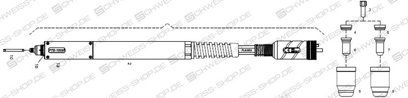 Kontaktdüsen, passend für P+M PTE-100M | PTE-100M