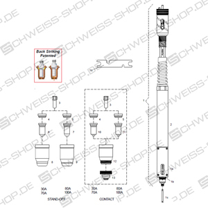 Düsen, passend für P+M PTE-100M | PTE-100M