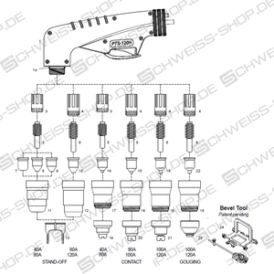 P+M 03801 | Hand burner head | 2159PUM0001 Hand burner head | PTS-120H