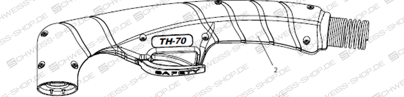 Düsenhalter, passend für P+M TH70, Elettro CF - Plasma 70-35, Cea - Plasma Shark 75 | TH70