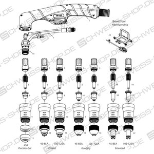 P+M 03721CX | TH-125 Bruciatore manuale a 75°, 6 m, Euro ZA | 2185PUM0001 TH-125 Bruciatore manuale a 75°, 6 m, Euro ZA | TH125 / TM125