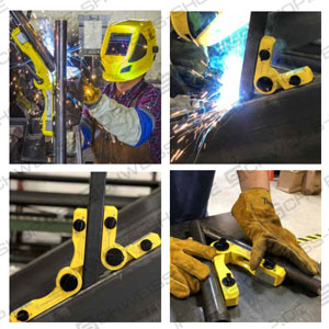 Magswitch, pivot angles - angle range up to 270° (outside) or up to 158° (inside), with integrated angle scale ~ Welding aids